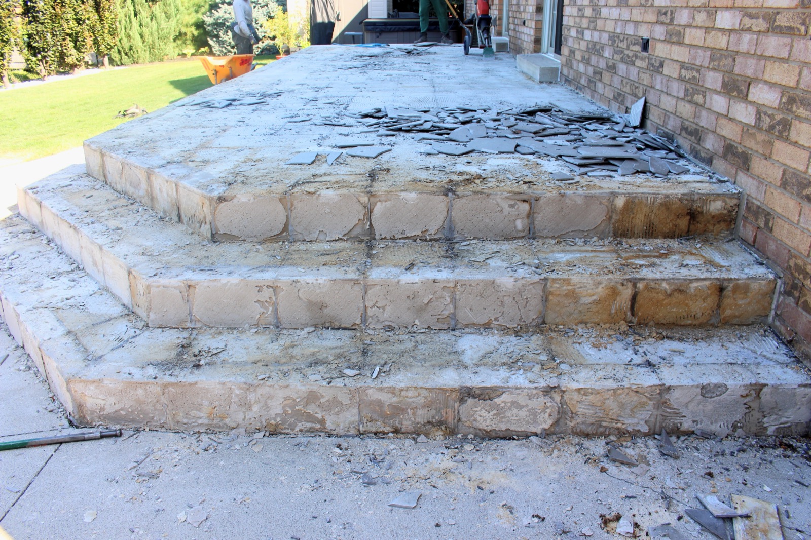 Step resurfacing demo and prep in progress